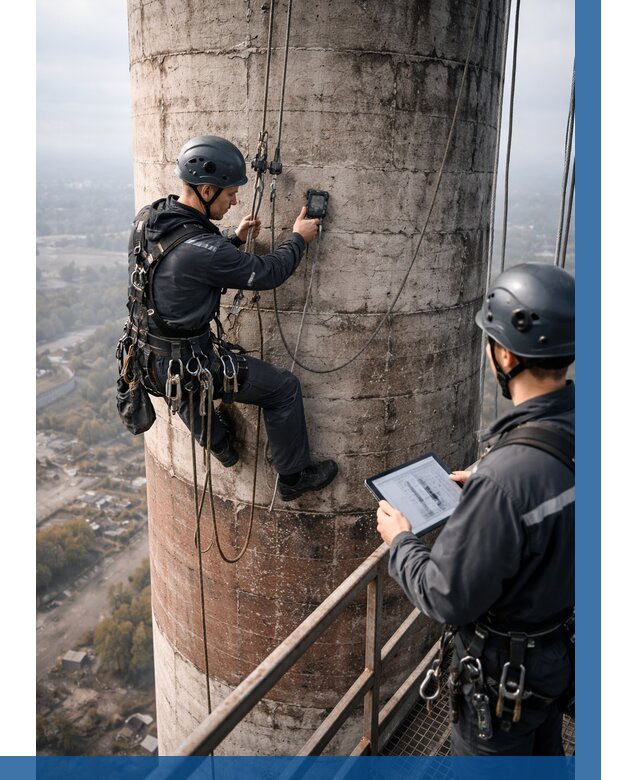 Обследование дымовой трубы в Нурлате от 8342 р. | ВЫСОТНИК-Нрт