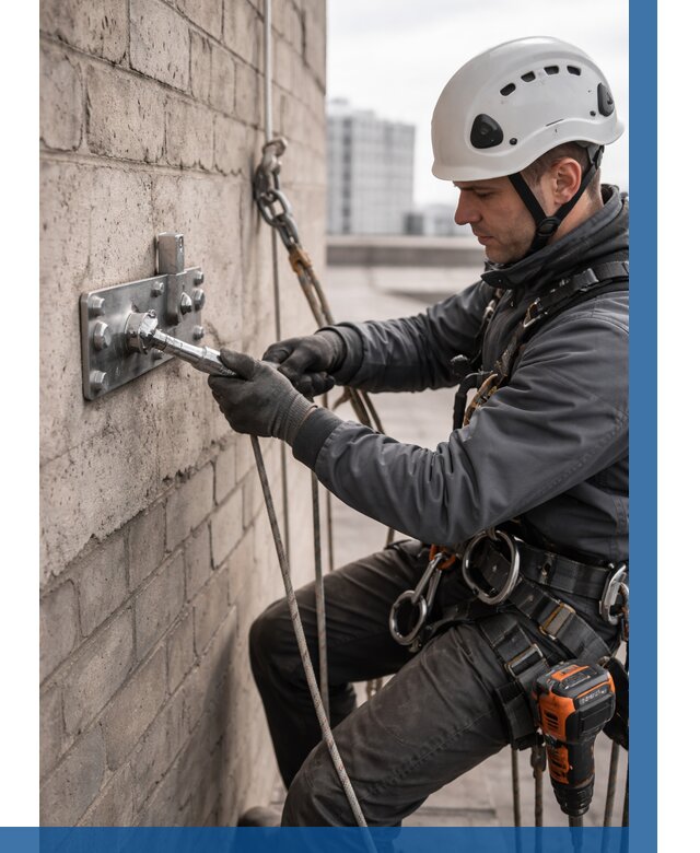 Установка анкерных точек в Нурлате от 3649 р. | ВЫСОТНИК-Нрт